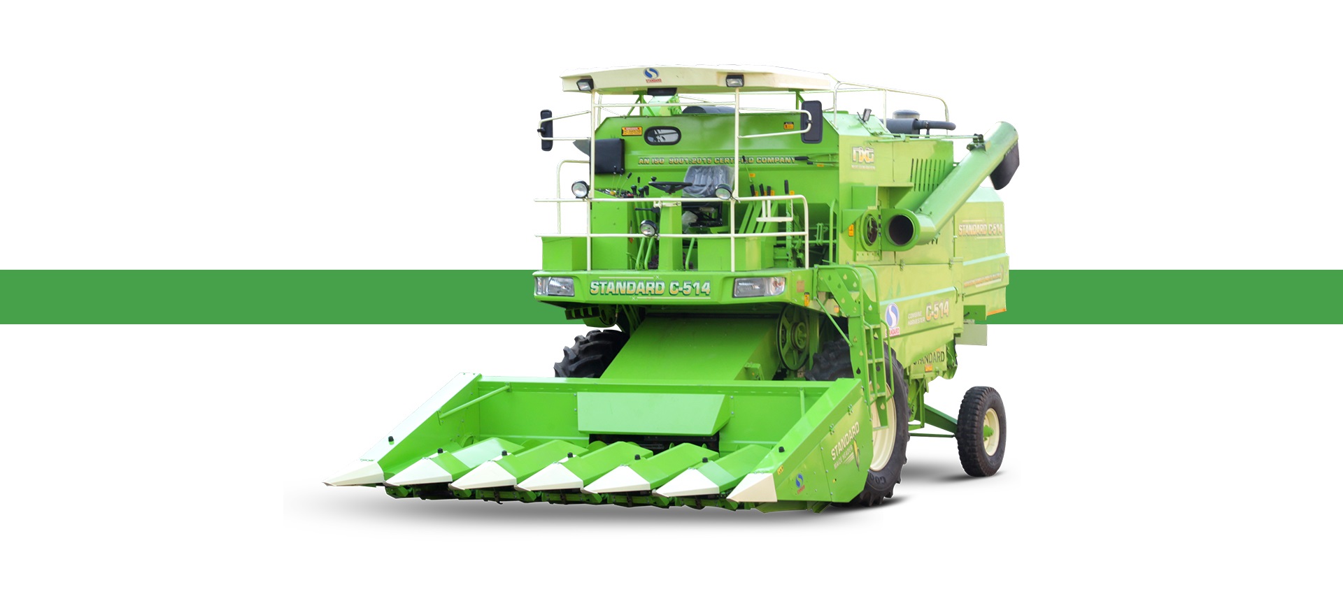 Agricultural machinery in field